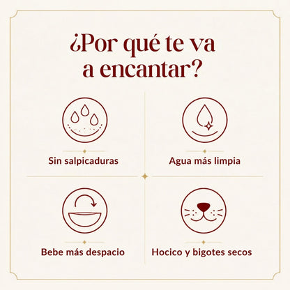 Por qué te va a encantar el bebedero antisalpicaduras