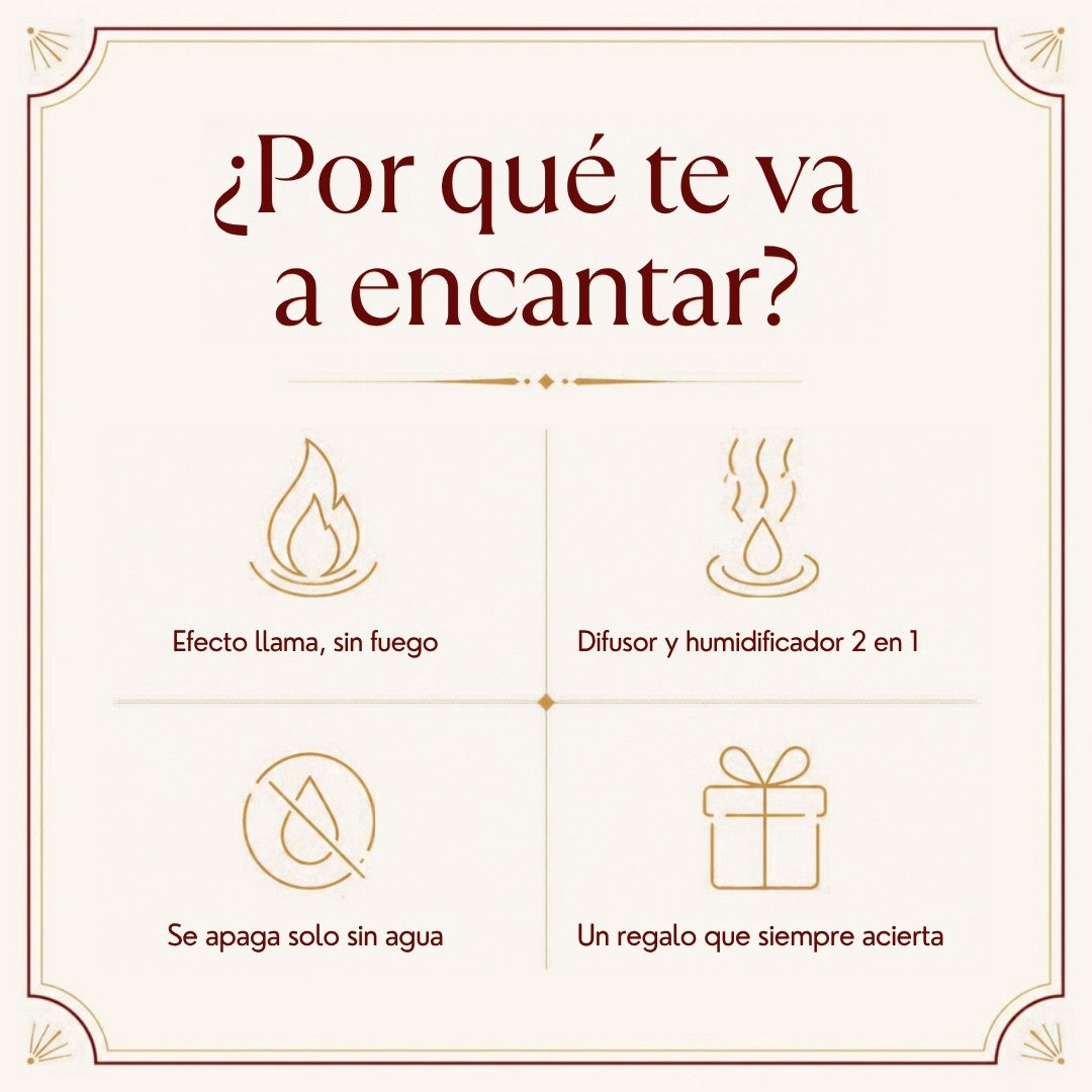 Por qué te va a encantar el difusor efecto llama