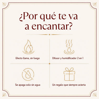 Por qué te va a encantar el difusor efecto llama
