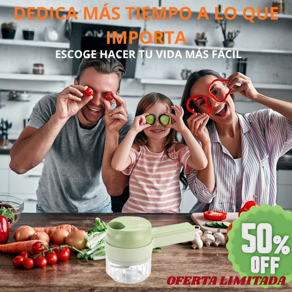 Cortador eléctrico ShortCut - El Tiempo en la Cocina Nunca Ha sido tan Corto!