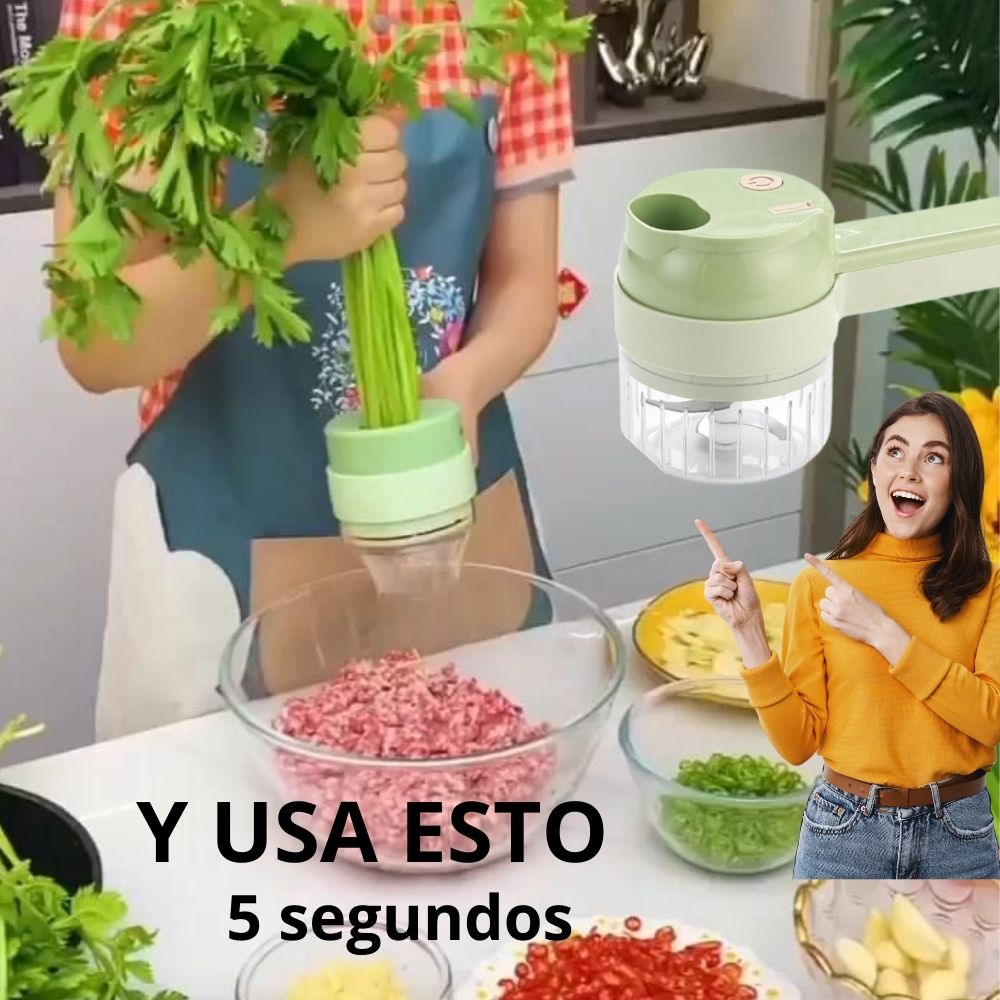 Cortador eléctrico ShortCut - El Tiempo en la Cocina Nunca Ha sido tan Corto!