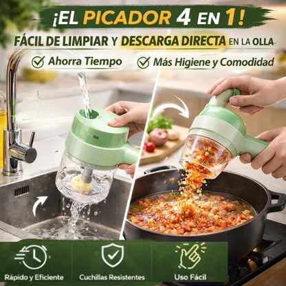 Toma el control de tu tiempo. Reduce X10 el tiempo en la cocina- Cortador eléctrico ShortCut