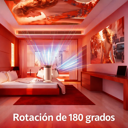 Vive la experiencia de un cine en casa sin gastar en un TV gigante-Proyector portátil UltraPro HD