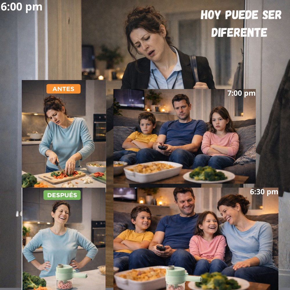 Cortador eléctrico ShortCut - El Tiempo en la Cocina Nunca Ha sido tan Corto!