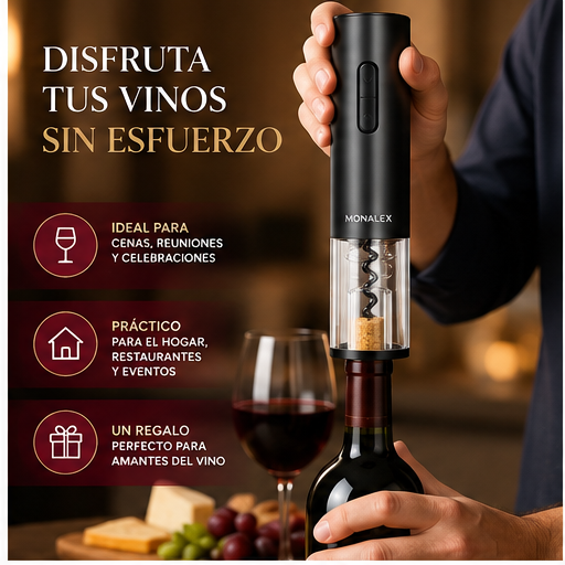 Disfruta tus vinos sin esfuerzo