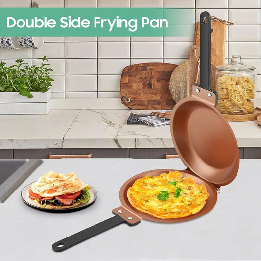 Sartén doble cara antiadherente para tortillas